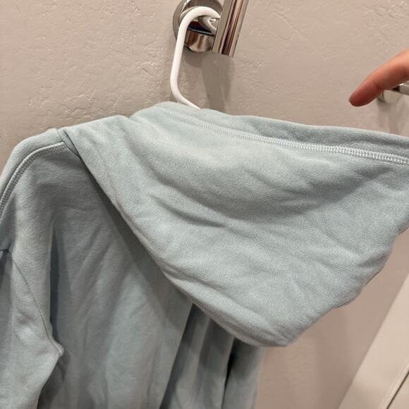 Little Co. Blue Be Positive Hoodie Sweatshirt - Picture 11 of 11